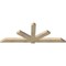 Ekena Millwork Kennewick Rough Sawn Timber Gable Bracket, Douglas Fir, 96"W x 36"H x 4"D x 6"F, 9/12 Pitch GBW096X36X0406KEN00RDF - alternate 3
